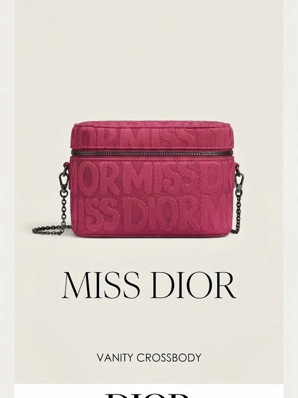 Dior Miss Dior Vanity Crossbody Bag in Pink